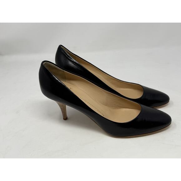 Giuseppe Zanotti shoes black leather heels 40 10 - Picture 2 of 7